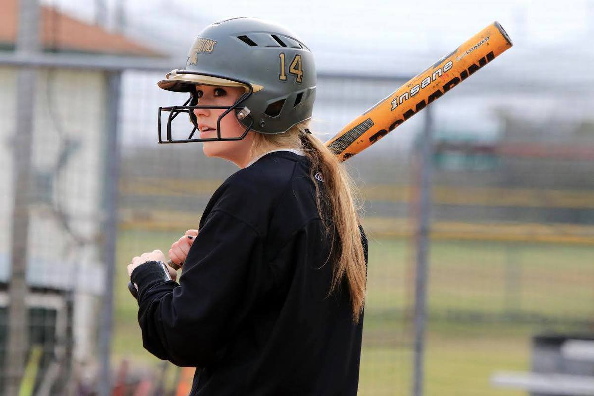 Image: Senior Lady Gladiator Kelsey Nelson had 10 RBIs and crossed home plate 9 times during the 2015 Tournament of Champions in Woodsboro.