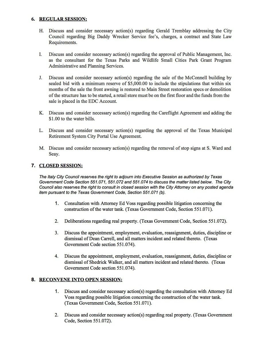 Image: Agenda – page 2