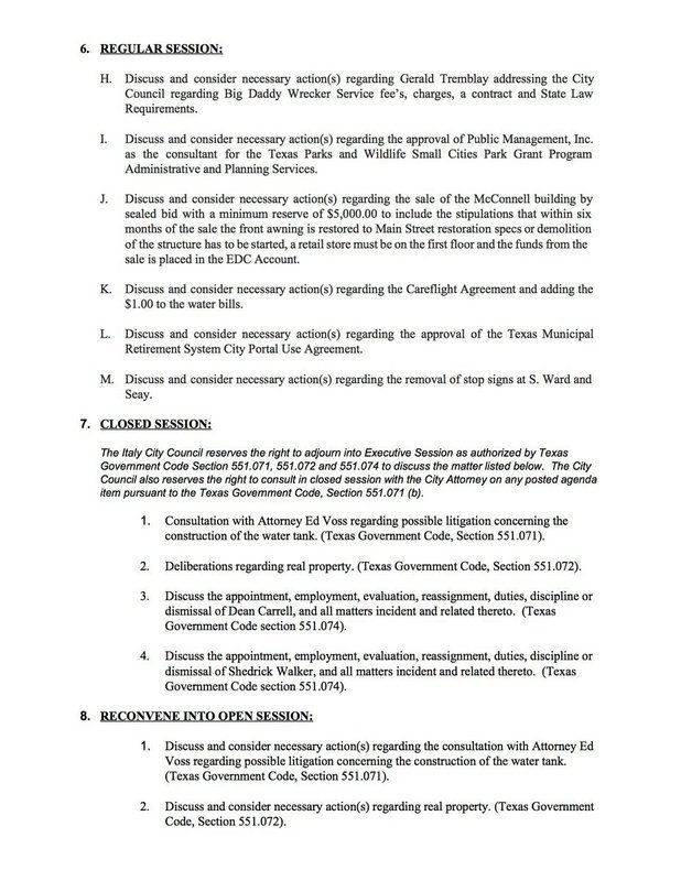 Image: Agenda – page 2