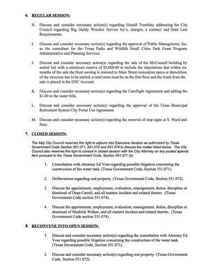 Image: Agenda – page 2