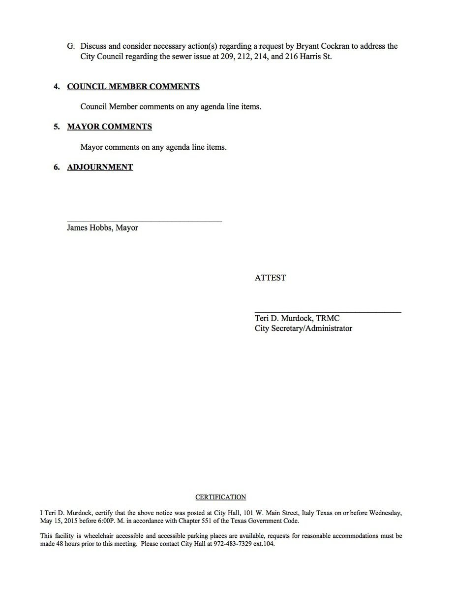 Image: Agenda – page 2