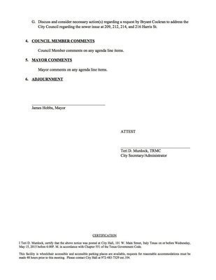 Image: Agenda – page 2
