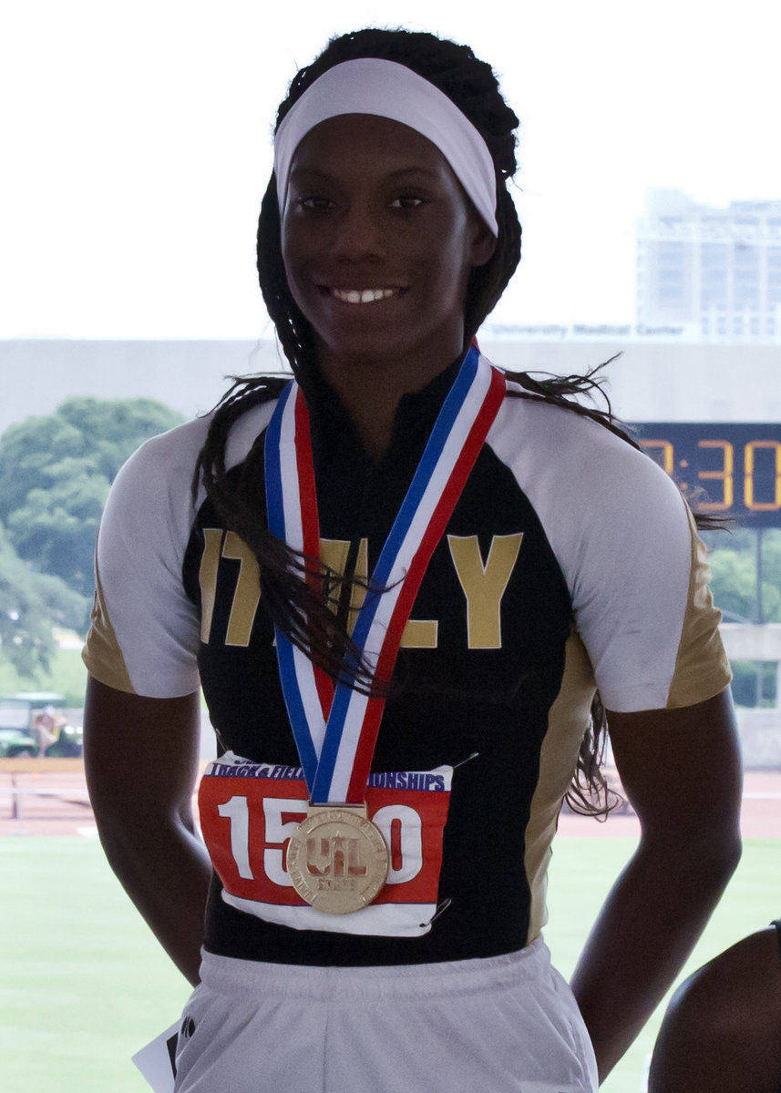 Image: Kortnei Johnson—fastest girl in Italy!