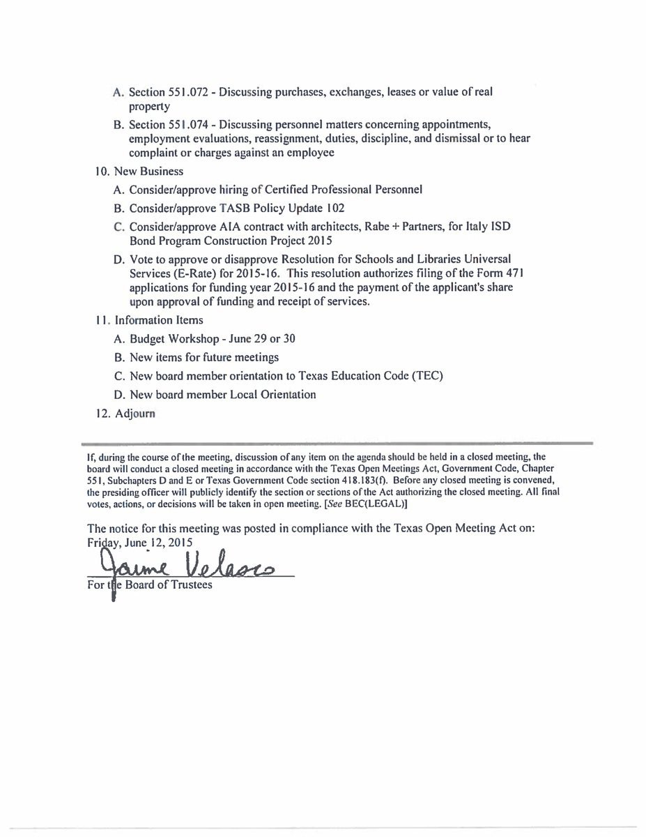 Image: Agenda – page 2