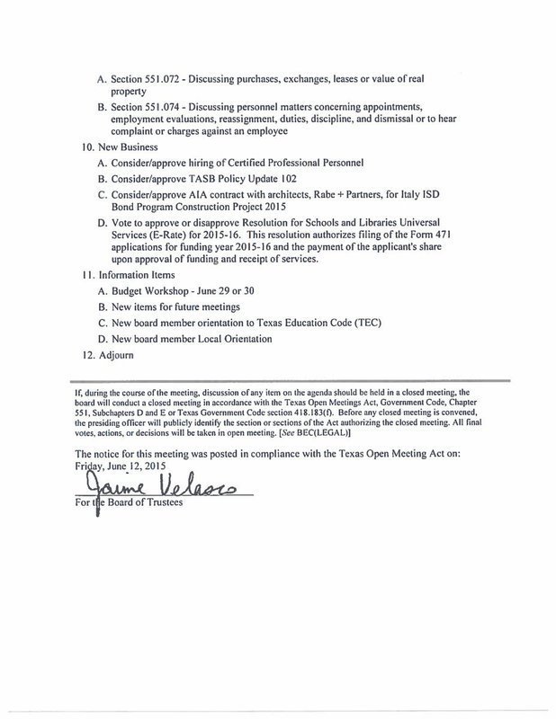 Image: Agenda – page 2