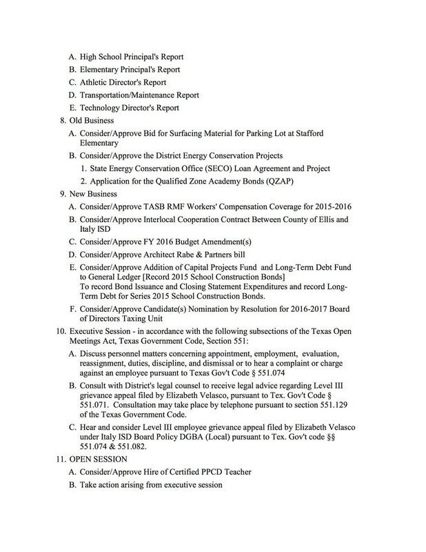 Image: Agenda – page 2