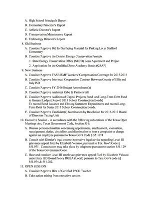 Image: Agenda – page 2
