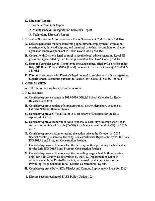 Image: Agenda – page 2