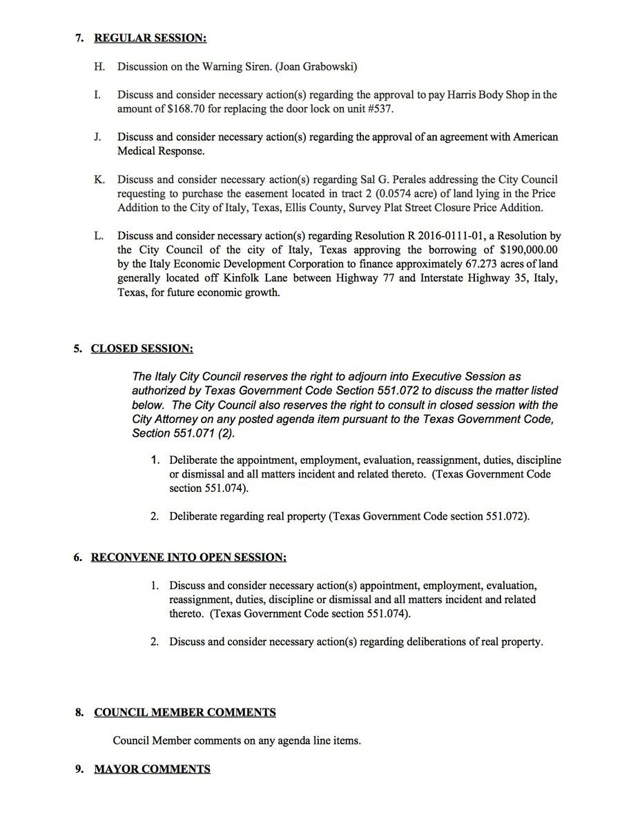 Image: Agenda – page 2