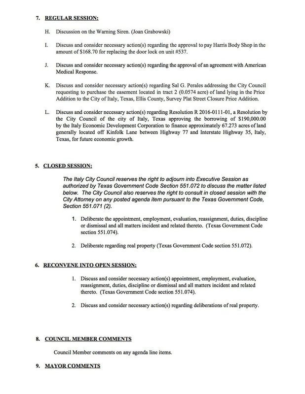 Image: Agenda – page 2