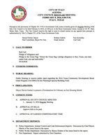 Image: Agenda – page 1