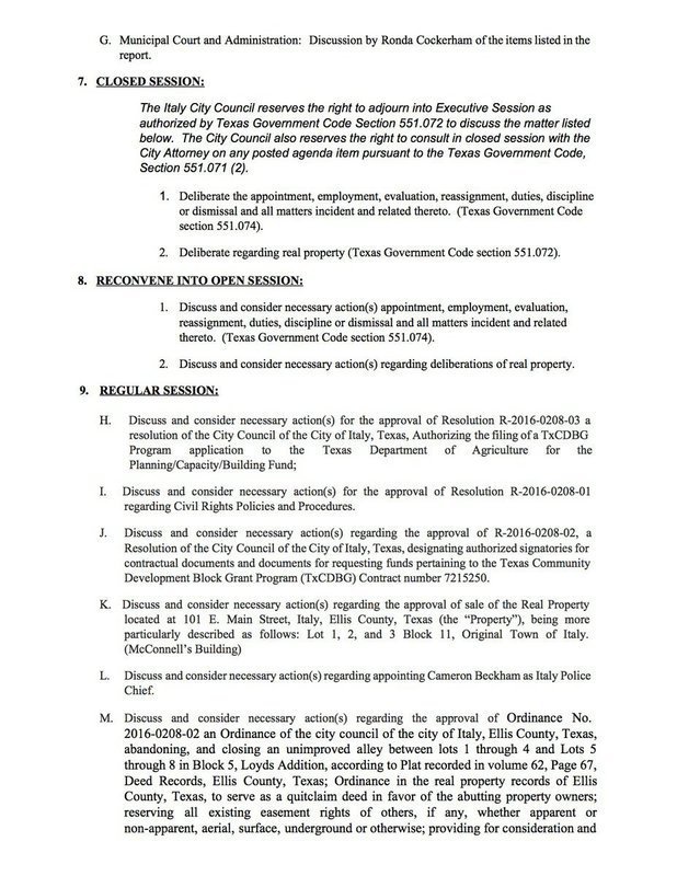 Image: Agenda – page 2