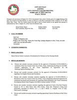 Image: Agenda – page 1