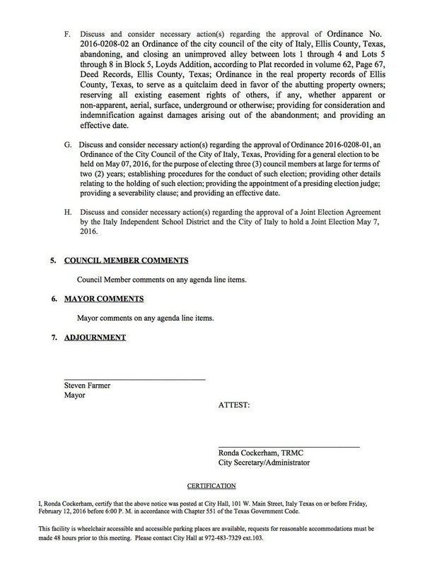 Image: Agenda – page 2