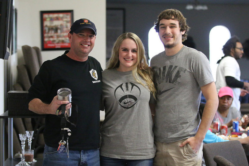 Image: Judging the 2016 UMBC Chili Cookoff were Italy City Councilman Paul Cockerham along with Italy High School Cheerleader Kirby Nelson and Italy Gladiator basketball player Ryan Connor.