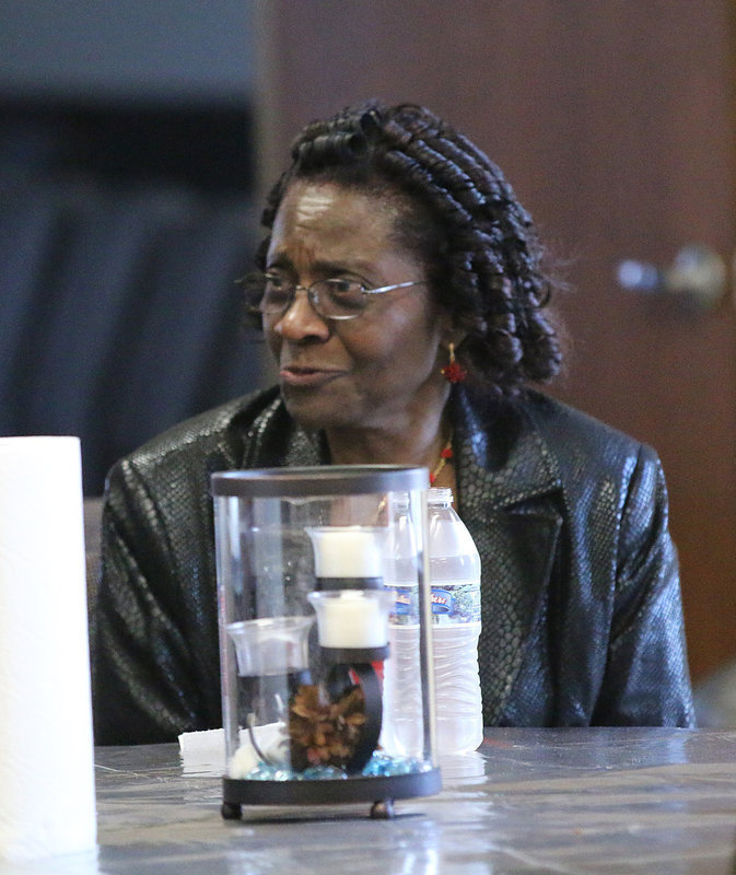 Image: Mrs. Walton enjoyed socialization as much as she did the chili.