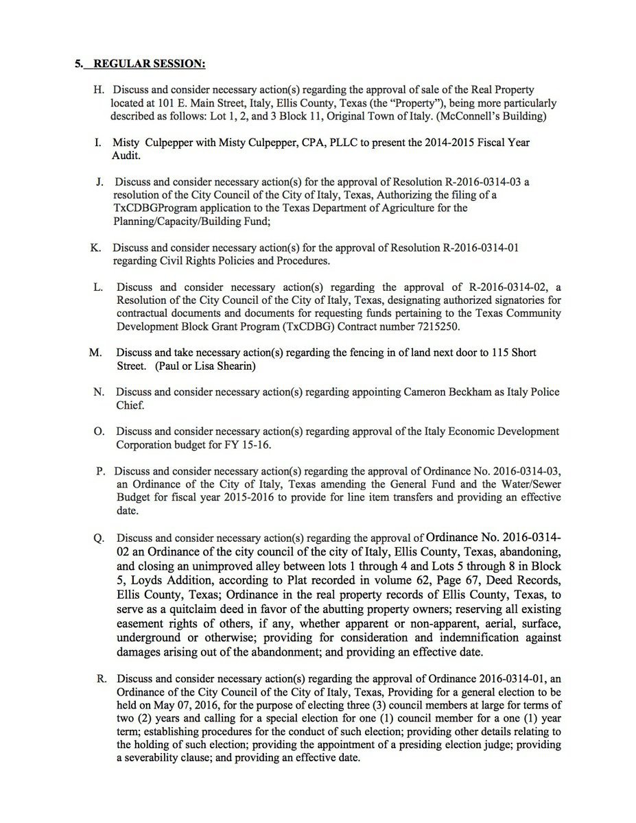 Image: Agenda – page 2