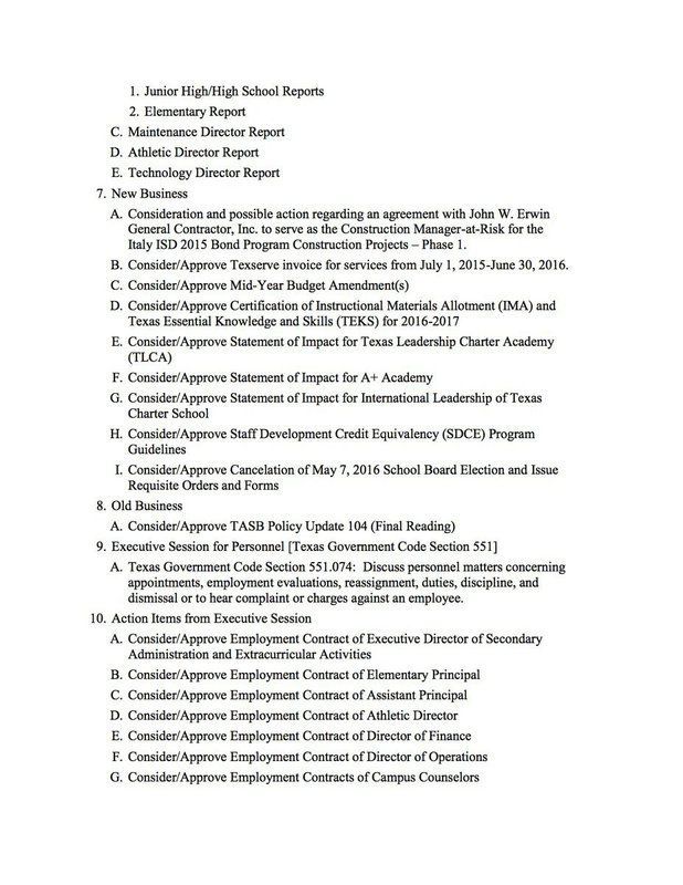 Image: Agenda – page 2