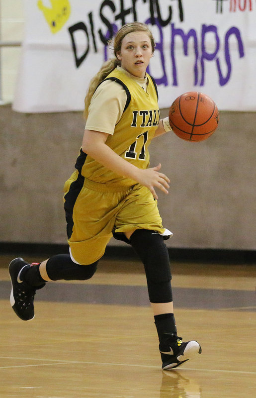 Image: Italy Lady Gladiator Brycelen Richards received 1st Team All-District honors In 2A Region II District 12. Richards was also Academic All-District for the 2015-2016 season.