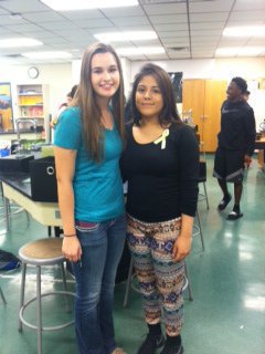 Image: Amber Hooker, current Vice President; Kimberly Mata