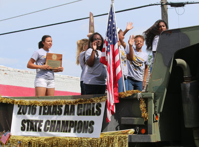 Image: And there they are! Your State Champion Lady Gladiator track team members!!