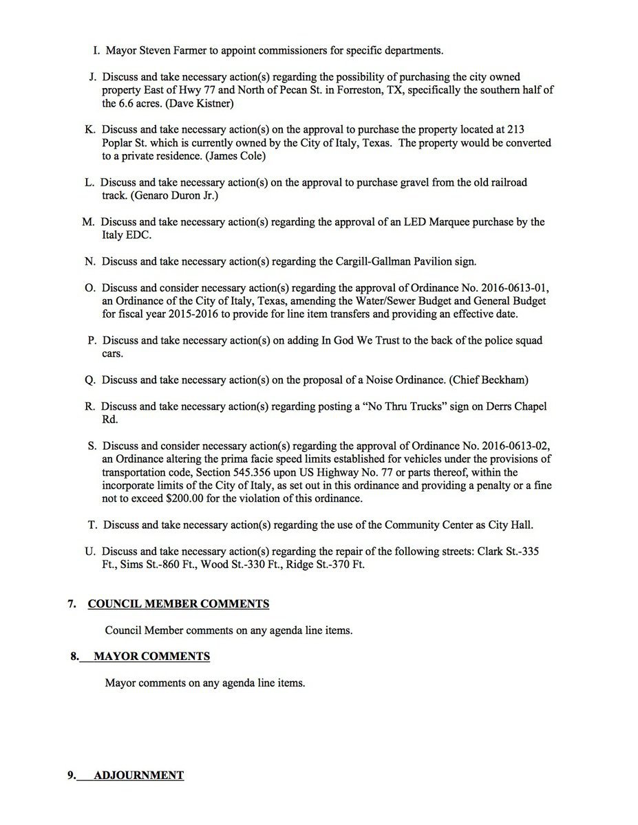 Image: Agenda – page 2
