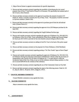 Image: Agenda – page 2
