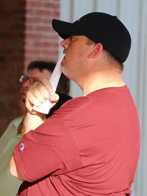 Image: City of Italy Mayor Steve Farmer reflects the concern felt by so many during the prayer vigil held in downtown Italy to mourn the recent loss of Dallas Police Officers and help keep our community united.