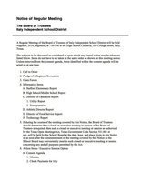 Image: Agenda – page 1