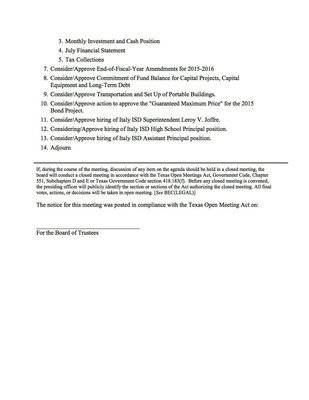 Image: Agenda – page 2
