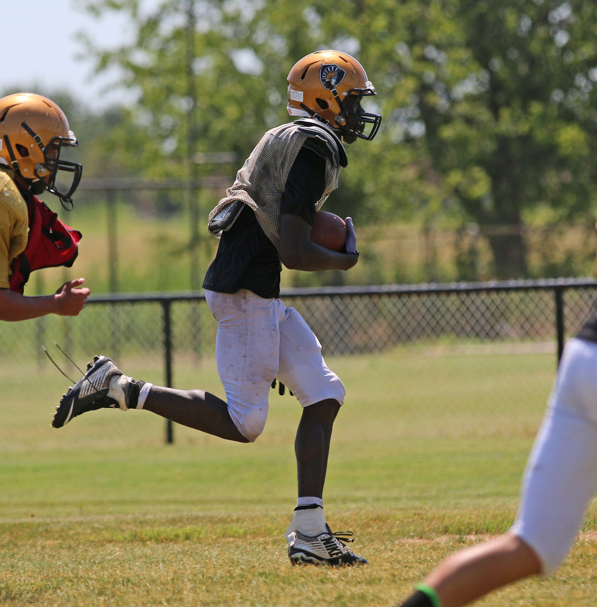 Image: Chasston WIlson #1 goes the distance for a long touchdown run.