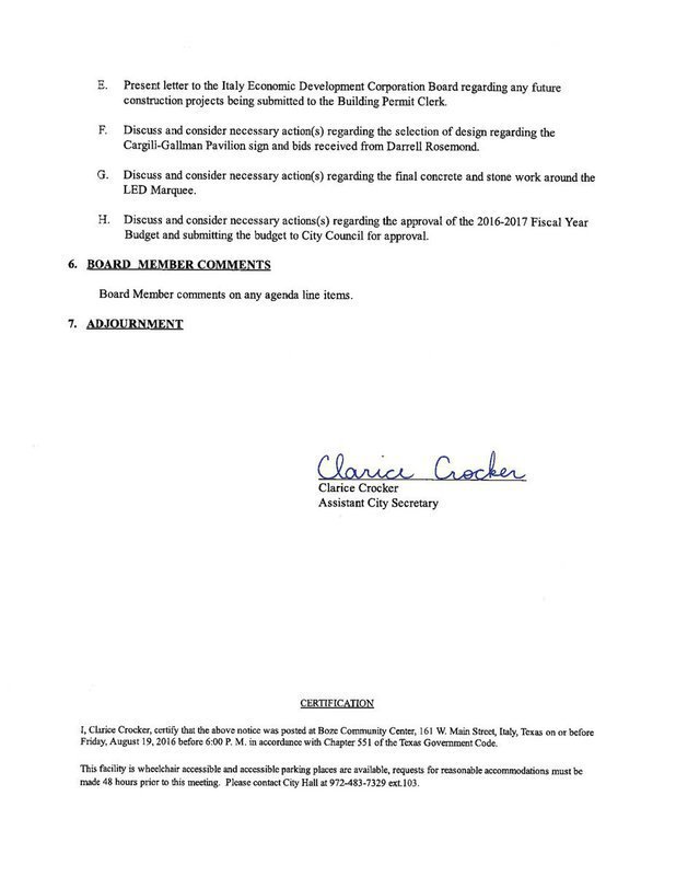 Image: Agenda – page 2
