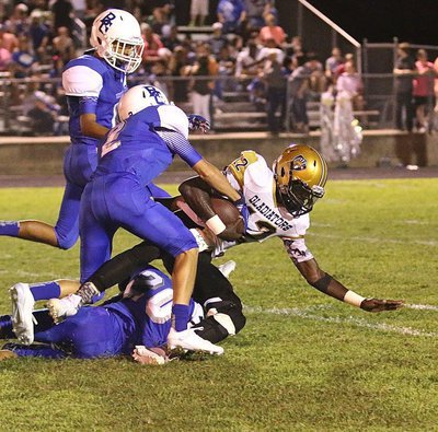 Image: Italy’s #12 Chasston King led all Gladiator rushers with 53 yards and just 3 carries.