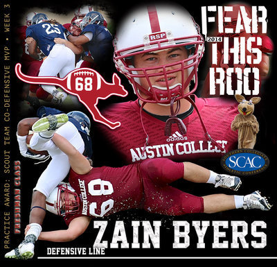 Image: A meme from his freshman season as an Austin College Kangaroo, it was just the beginning for Italy’s Zain Byers who is starting to leave his mark in the SCAC (Southern Collegiate Athletic Conference / NCAA DIII).