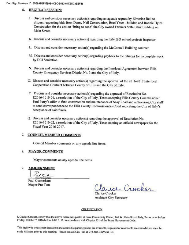 Image: Agenda – pg 2