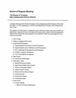 Image: Agenda – page 1