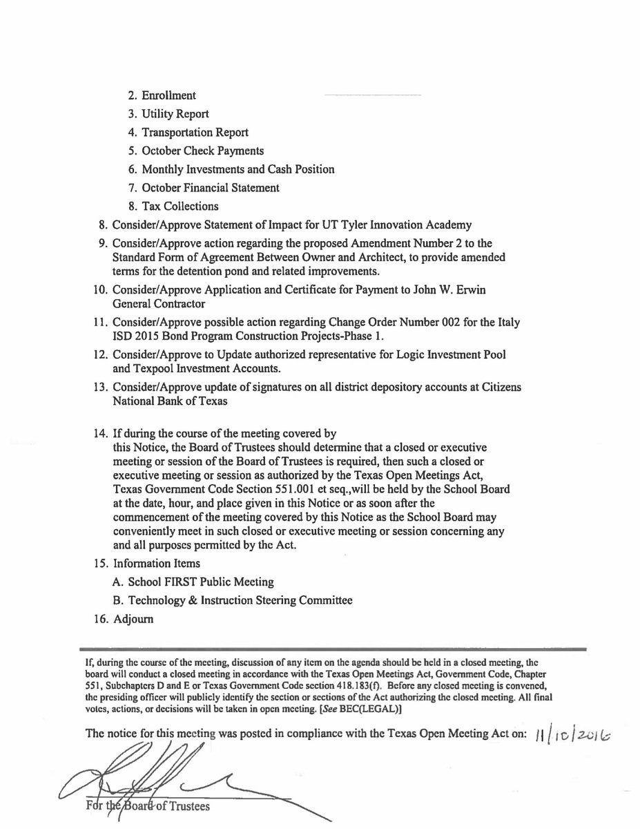 Image: Agenda – page 2