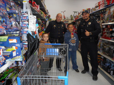 Image: Thumbs up for Shop With a Hero.