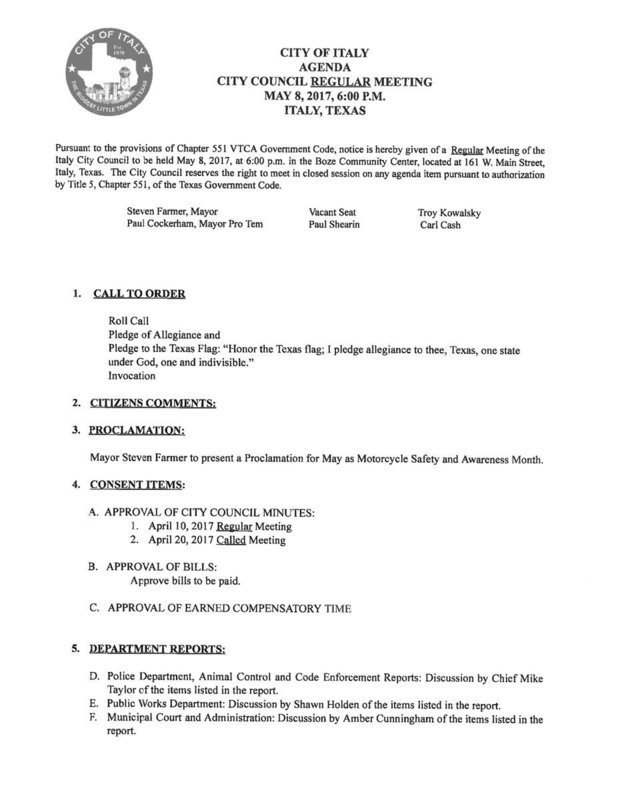 Image: Agenda – pg1