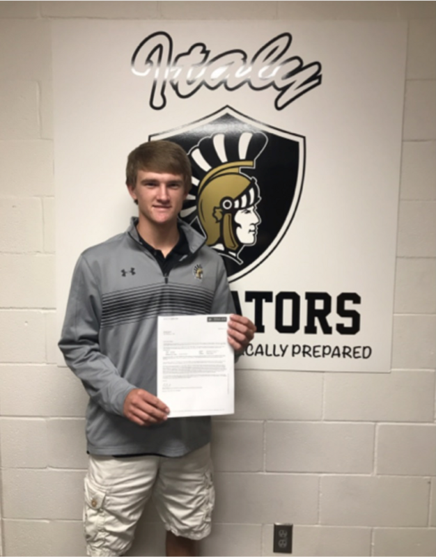 Image: Garrett Janek- Texas A&amp;M University
    Garrett Janek is the son of Stephen and Angie Janek. Garrett has attended Italy ISD since kindergarten. He was recently accepted into the Class of 2022 at Texas A&amp;M University. Garrett plans to major in Ag Business with plans to help with the family business, while working in a Fertilizer/Seeding Company. To the underclassman, Garrett says, “It’s not always easy, but if you put your mind to it…you can achieve it!” 
    Good luck Garrett and Gig’em Aggies!