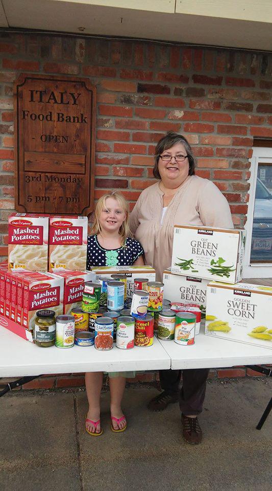 Image: Annabelle Glover with Pantry Director, Susan Wooten