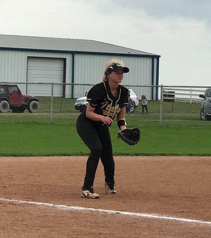 Image: Lakota Townley positioned on 3rd