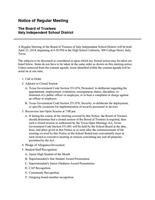 Image: Italy ISD School Board April 23, 2018 Agenda p1